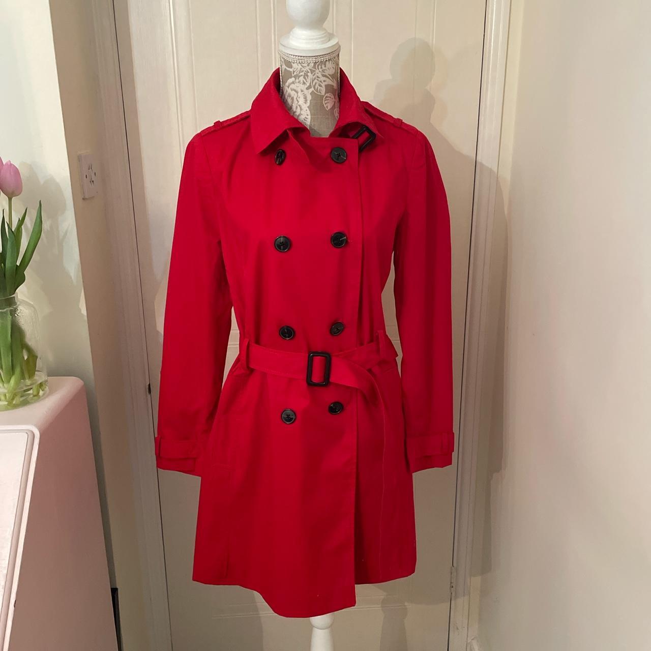 Stradivarius on sale red coat