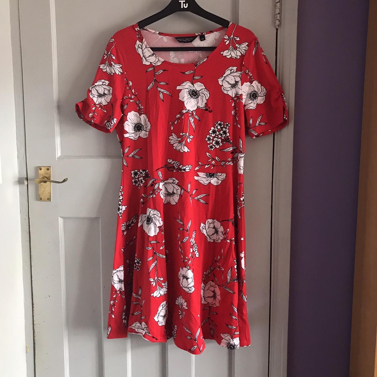 Dorothy Perkins Women's Red Dress | Depop