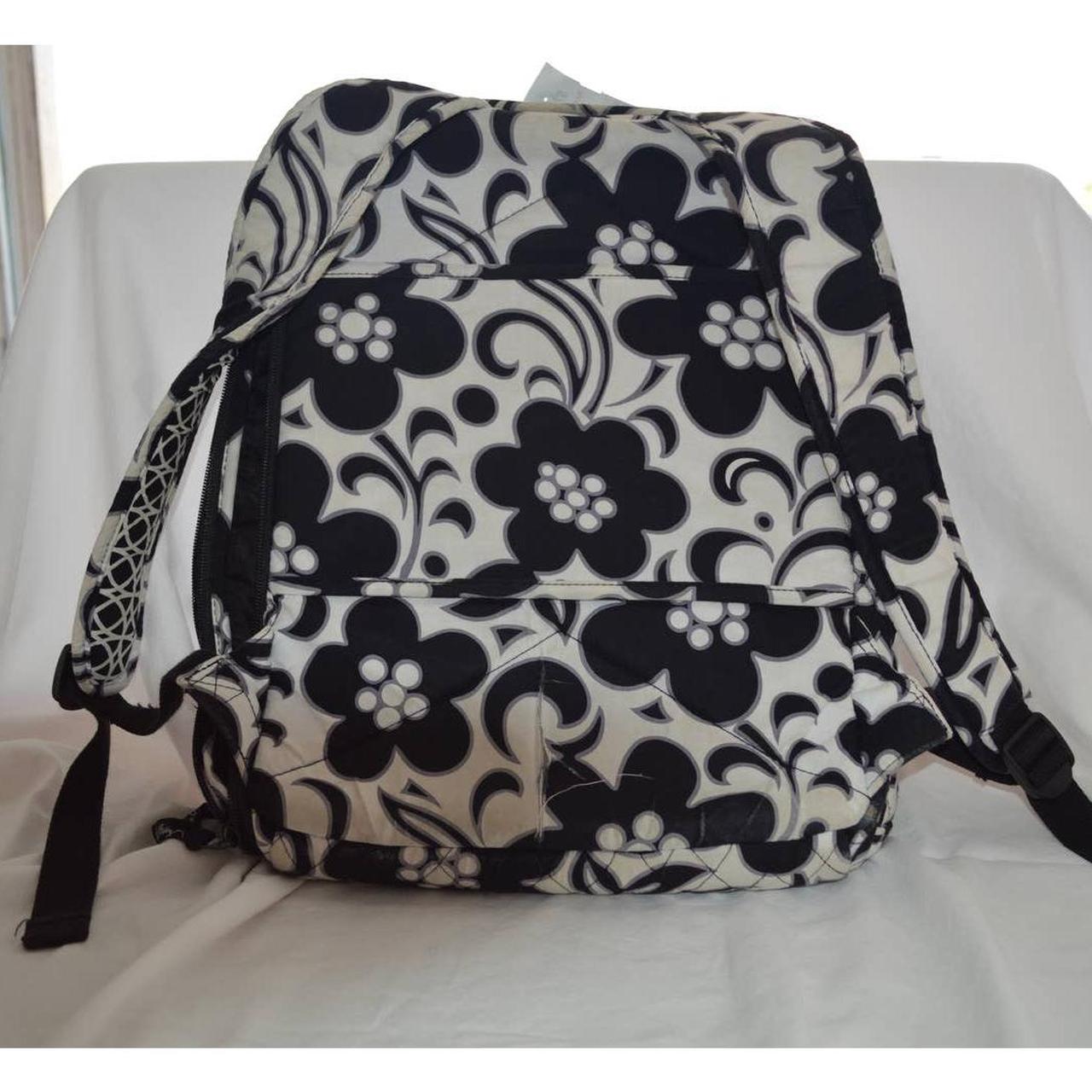 Black and white vera bradley outlet backpack