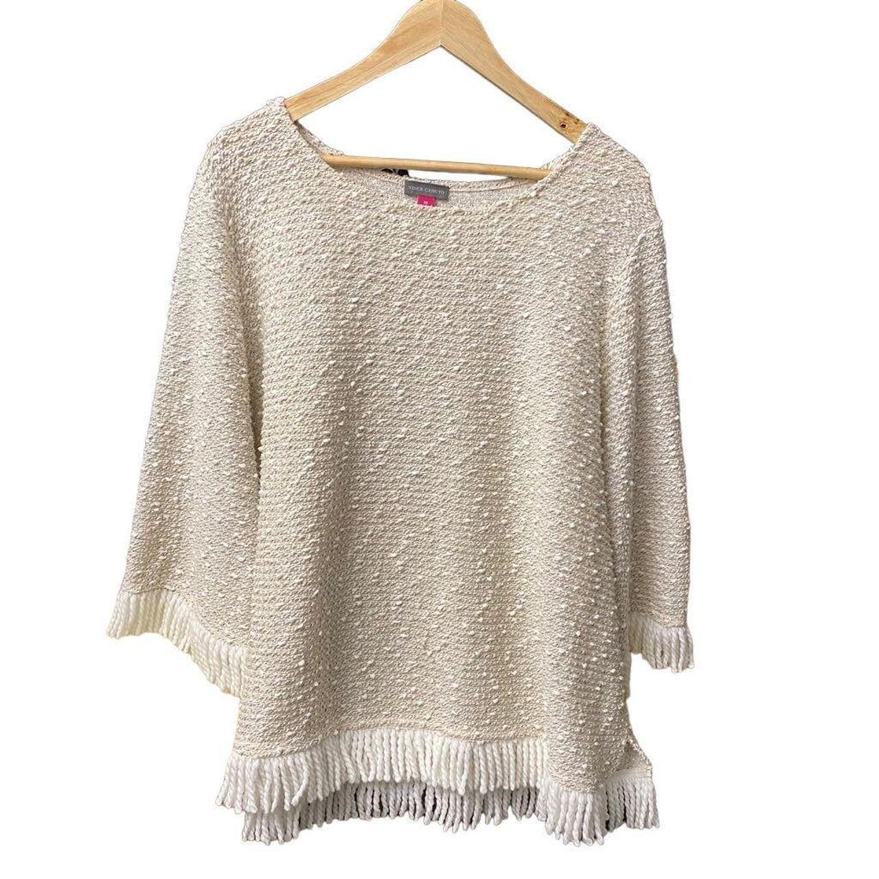 Vince camuto deals fringe sweater