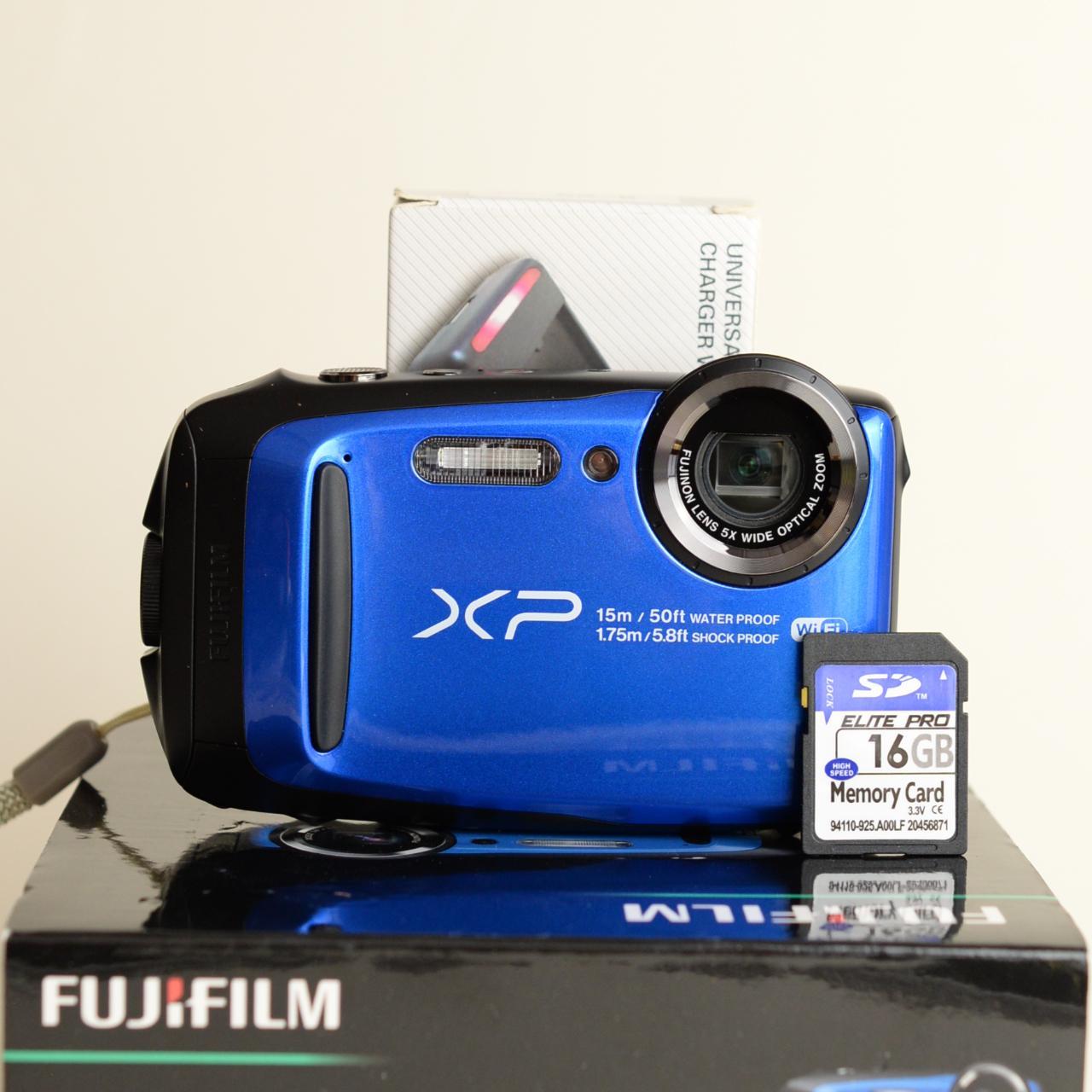 Fujifilm FinePix XP90 | 16MP Digital camera | Blue... - Depop