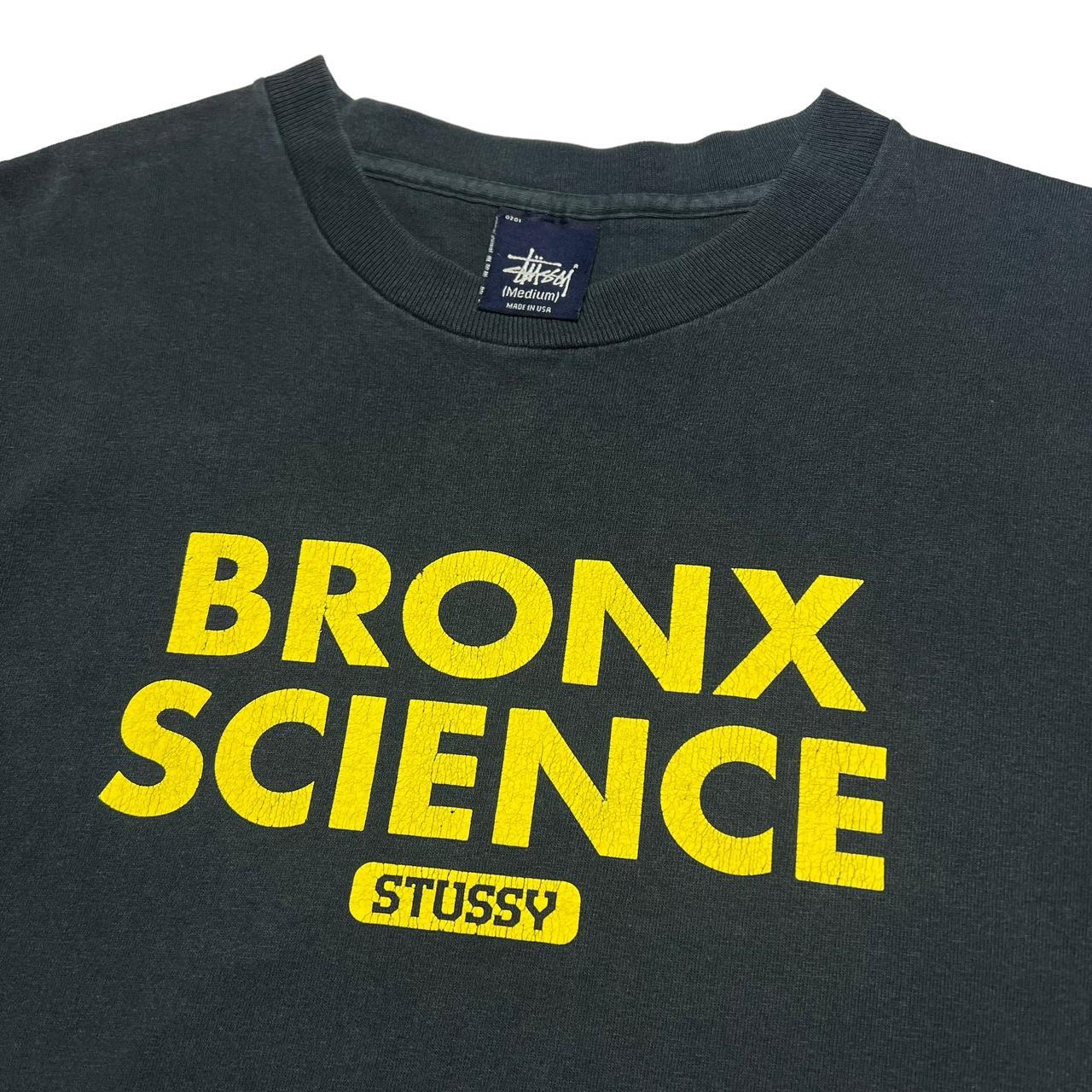 Vintage Stussy Bronx Science T-shirt - Medium -... - Depop