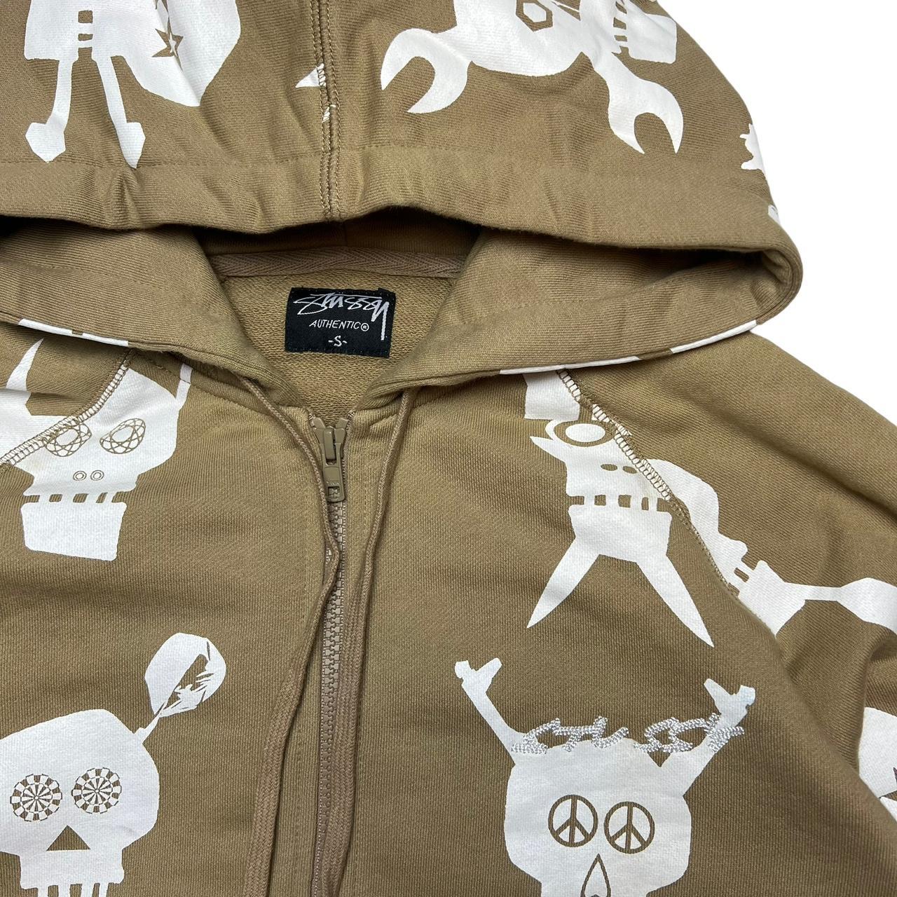 STUSSY ステューシー Vintage Skull Bones HOODIE Vintage Stussy Zipped up Hoodie Skull Design Faded Blue - Etsy