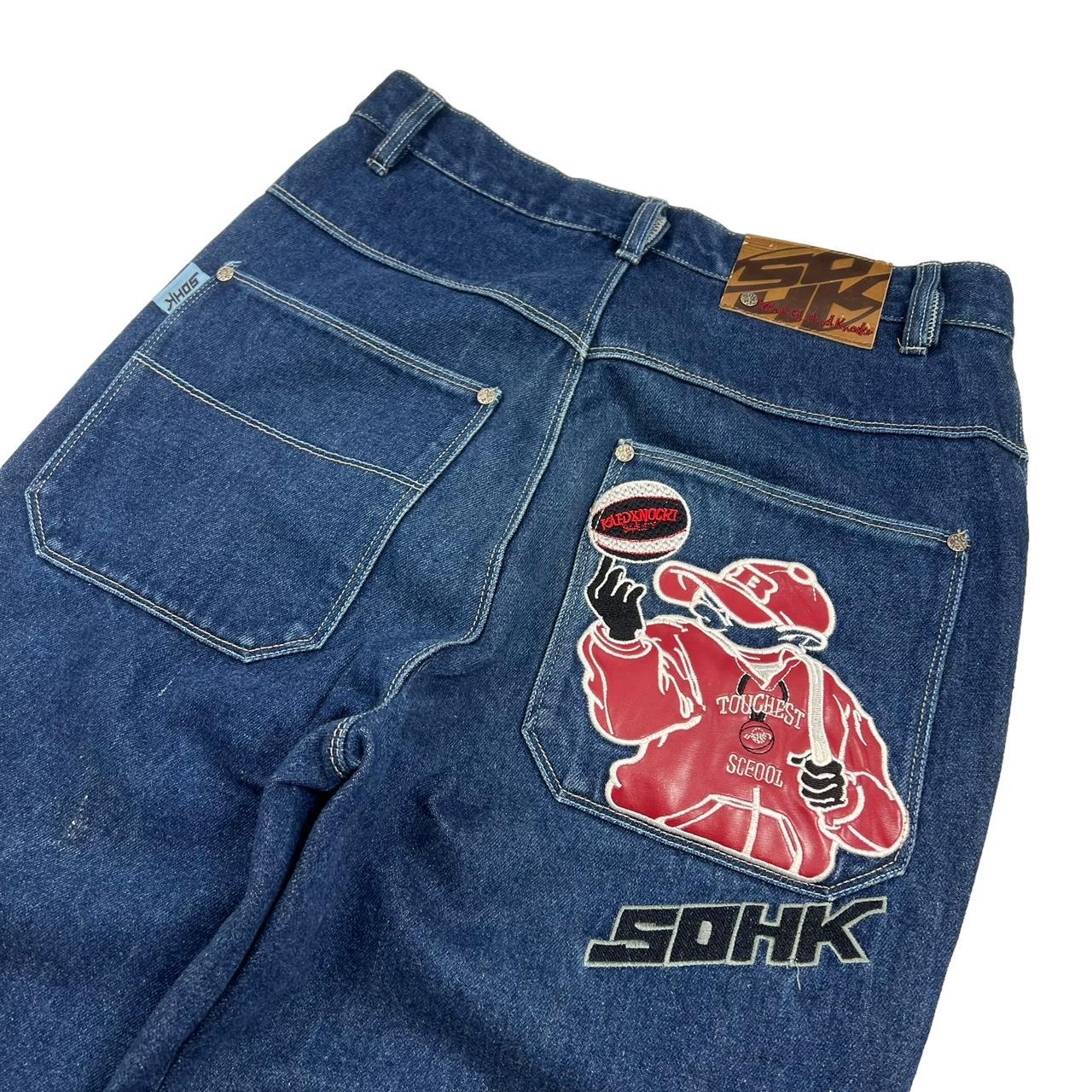 Vintage Sohk School Of Hard Knocks Jeans - waist: | Depop