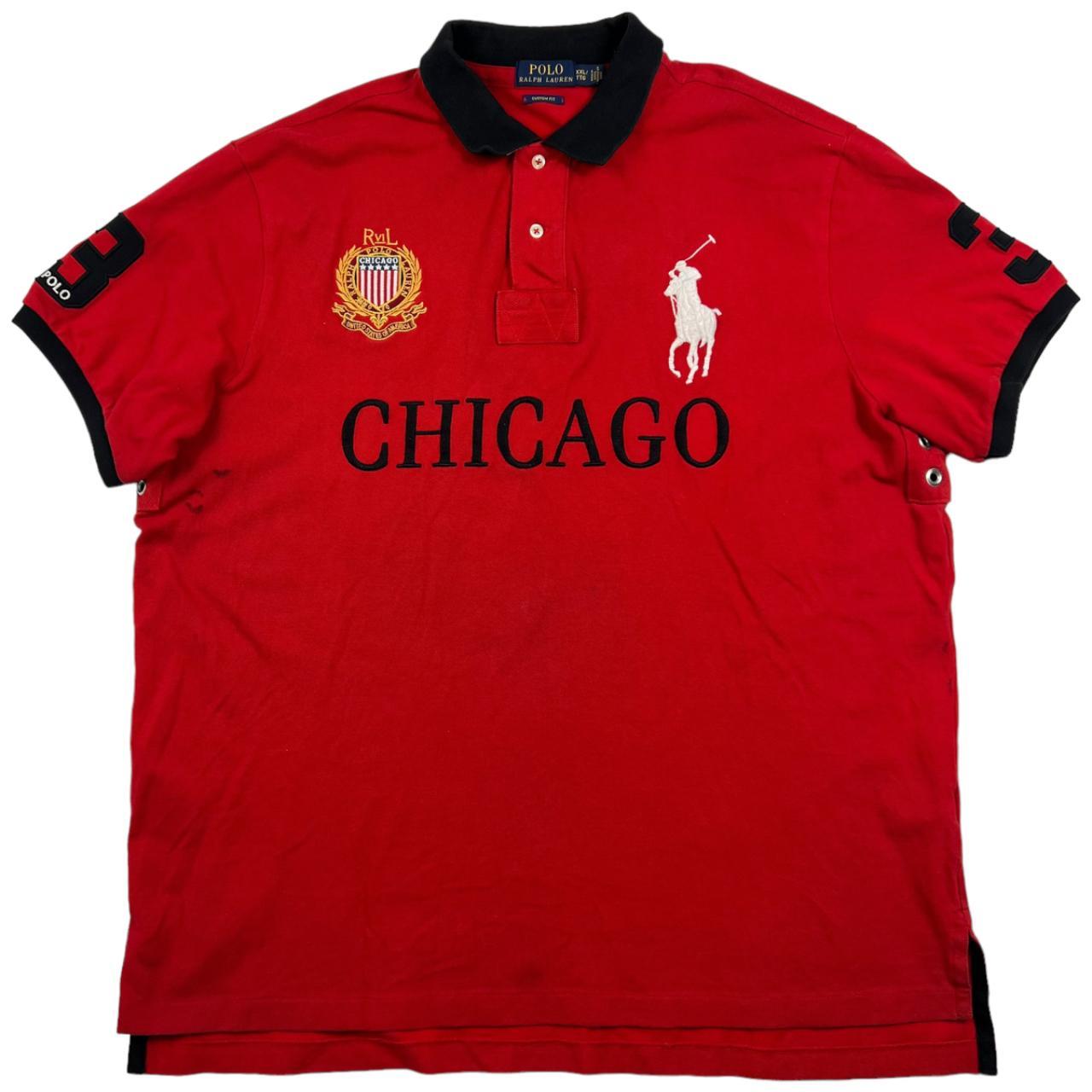 トップス POLO RALPH LAUREN CHICAGO POLO SHIRT M Ralph Lauren Chicago Polo Shirt - XXL - P2P: 27”  | Depop