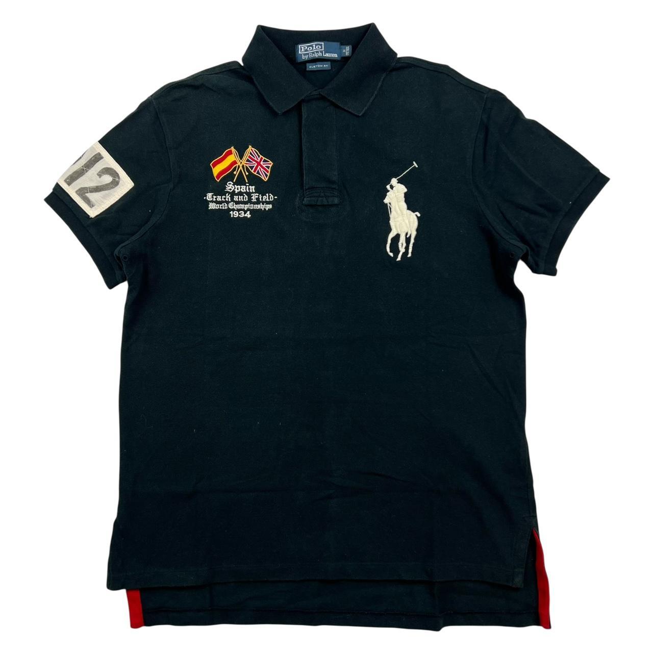 Polo by Ralph Lauren スタジアムシャツ M Ralph Lauren Italy Polo Shirt - Medium - P2P: 22”  | Depop