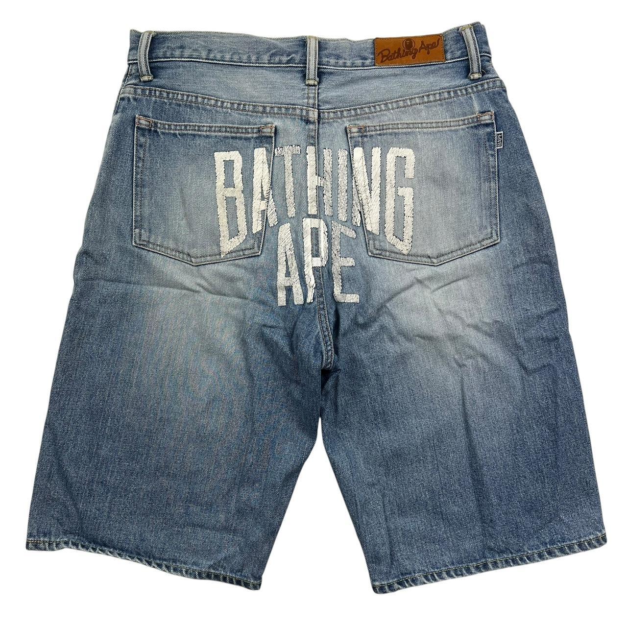 90-00s A BATHING APE vintage shorts エイプ Vintage Bape Shorts / Jorts - Waist: 35” - length: | Depop