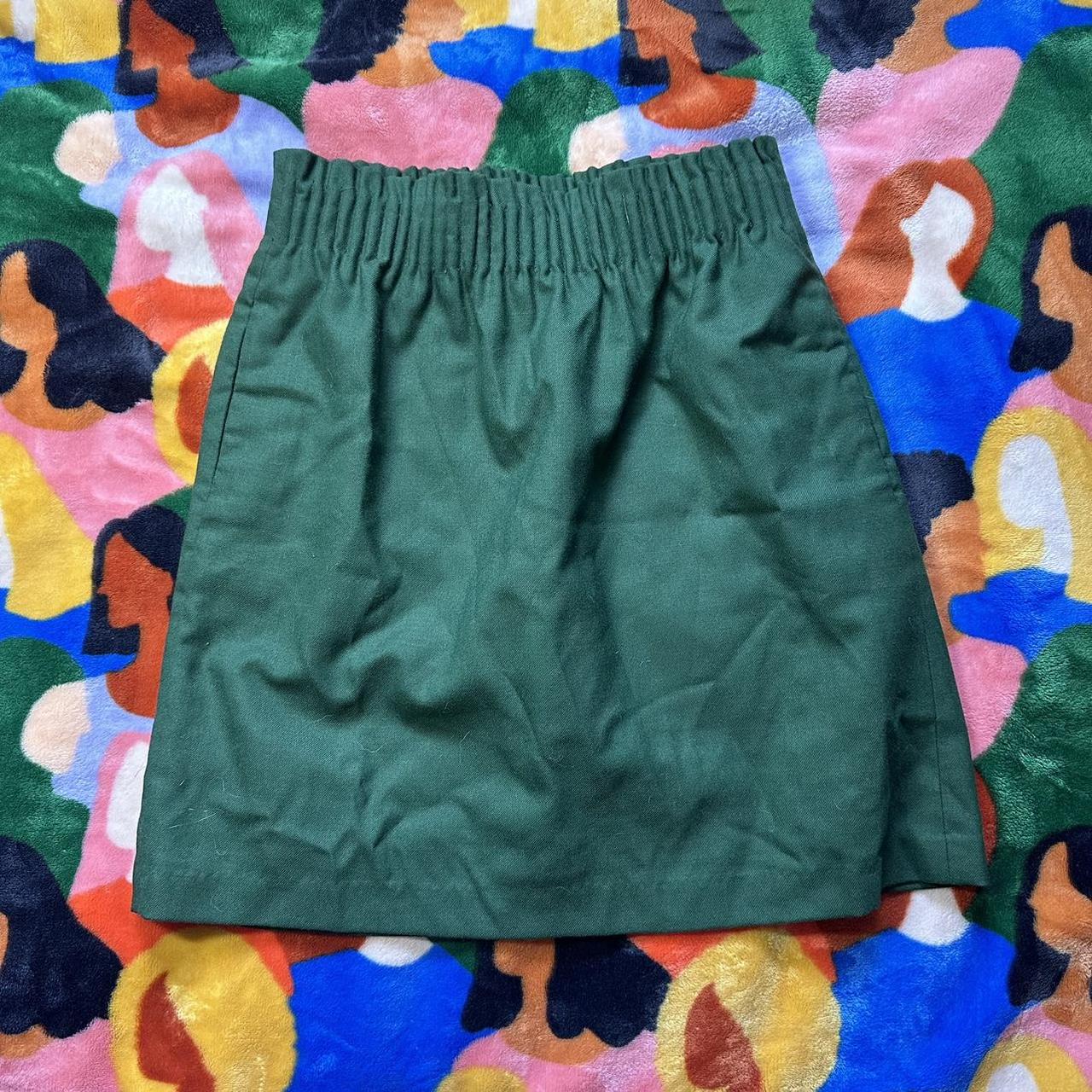 J.Crew Women's Green Skirt | Depop