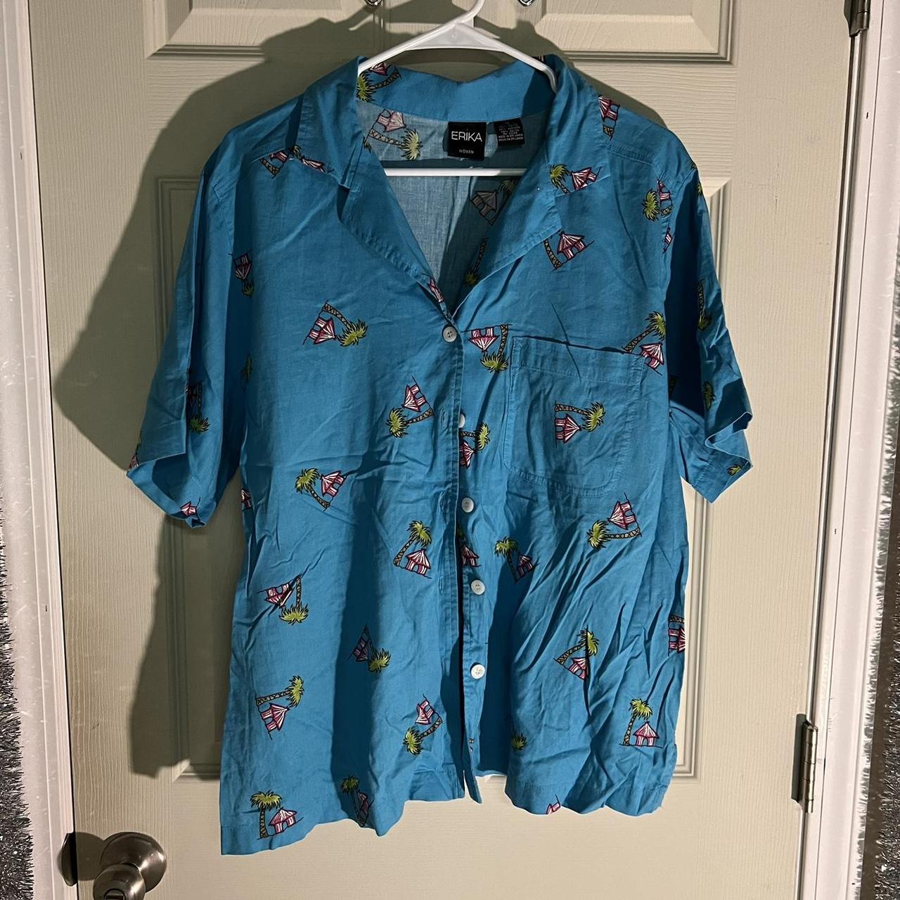 Erika button up Hawaiian shirt. Size 1X - Depop