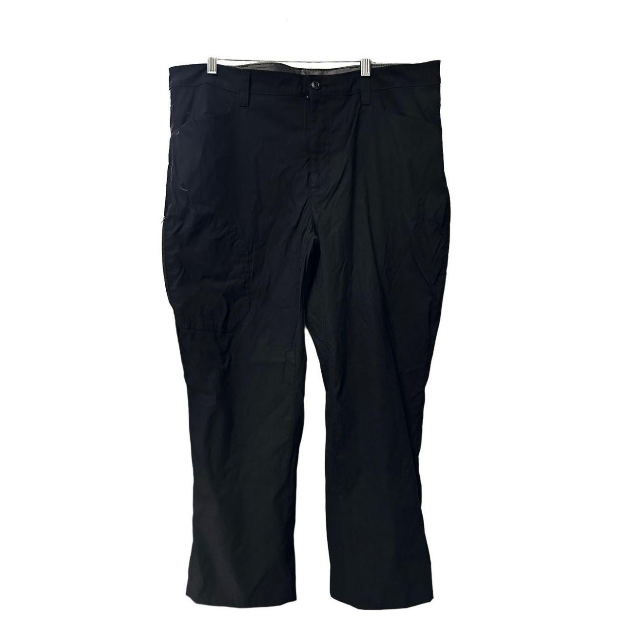 Eddie Bauer Mens Black Fleece Lined Pants Size 40x30 - Depop