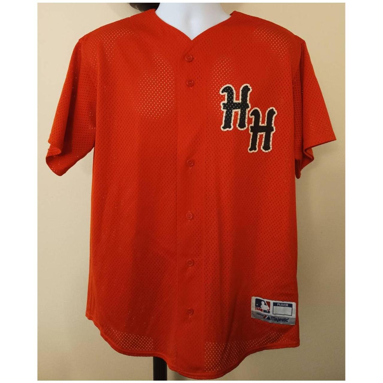 Vintage 80s Houston Astros Majestic Red Jersey Mens - Depop