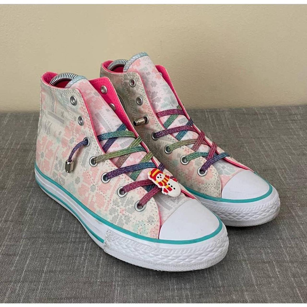 Pink pow shop high top converse