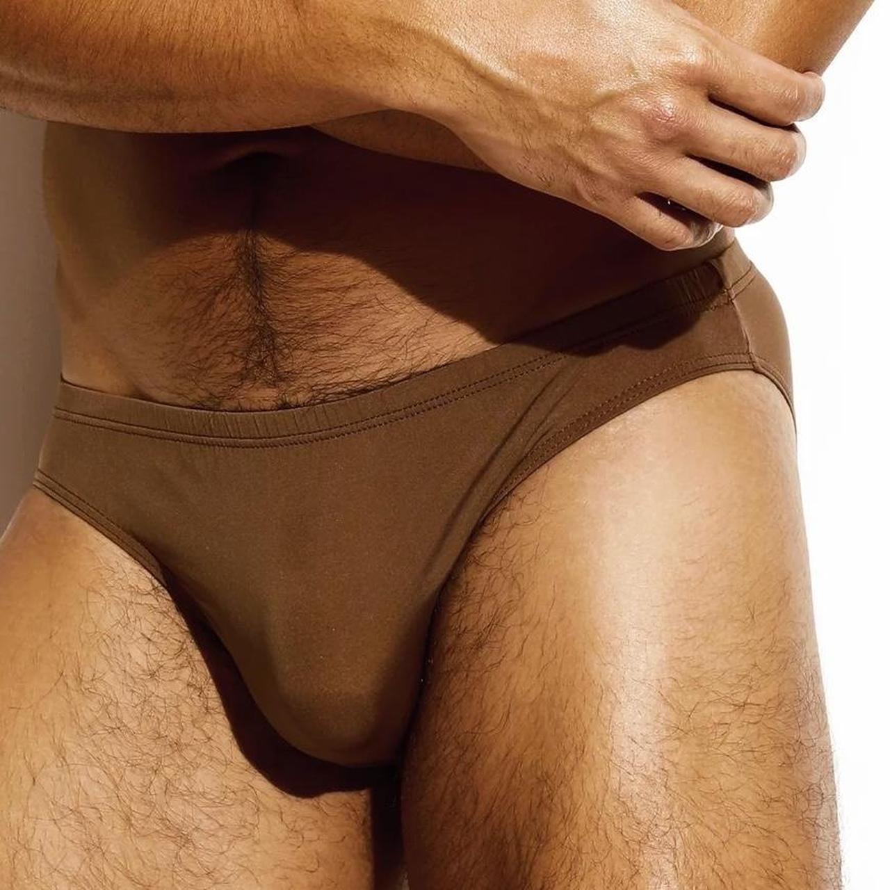 Men's Tan and Brown Boxers-and-briefs
