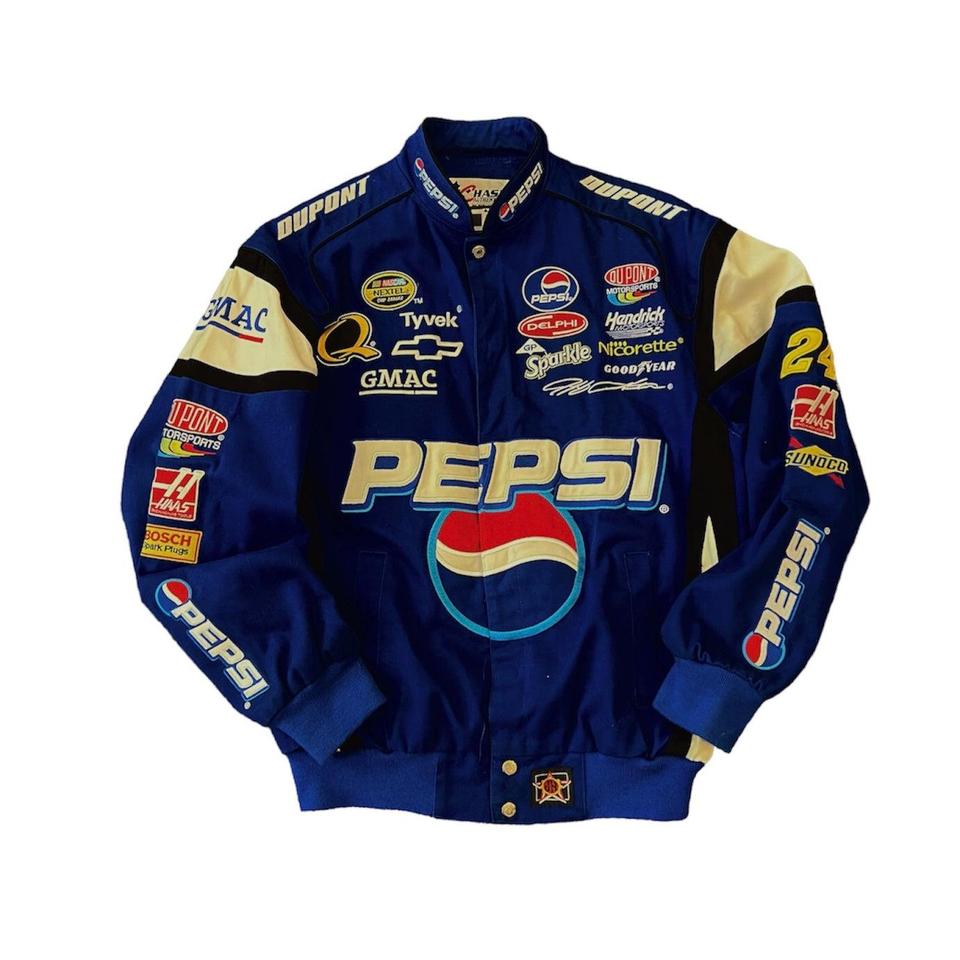 Vintage Pepsi Racing hotsell Jacket 90s NASCAR Jeff Gordon STAINED V10