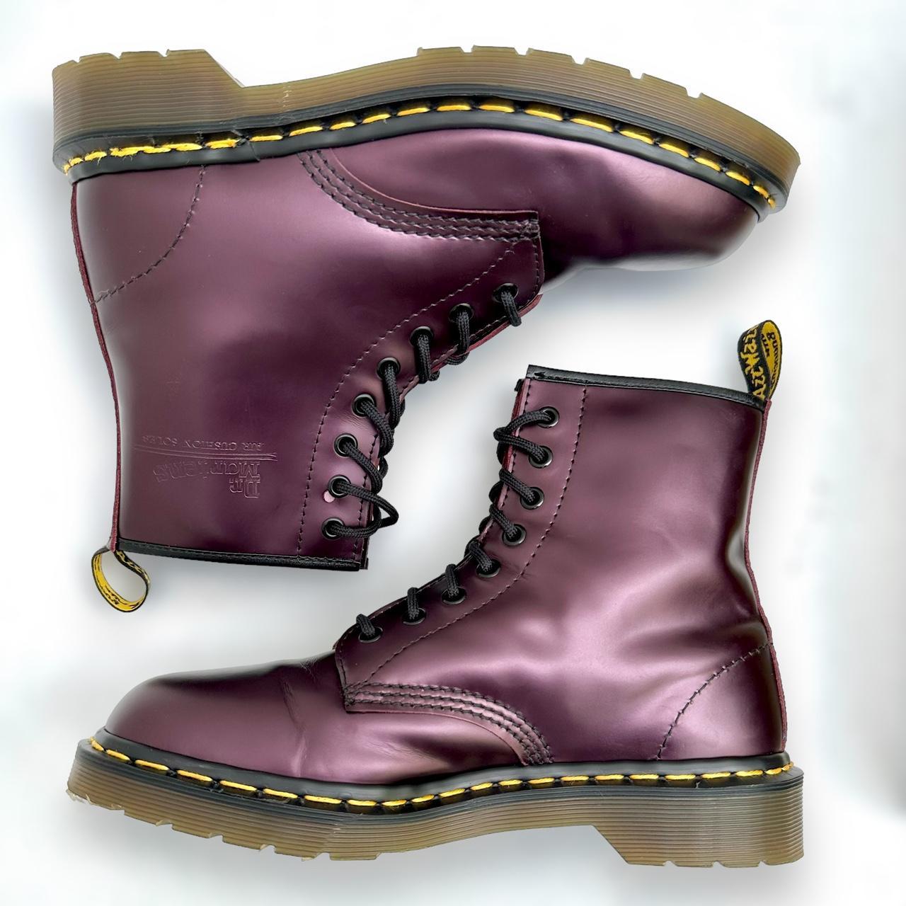 Doc martens best sale purple smooth