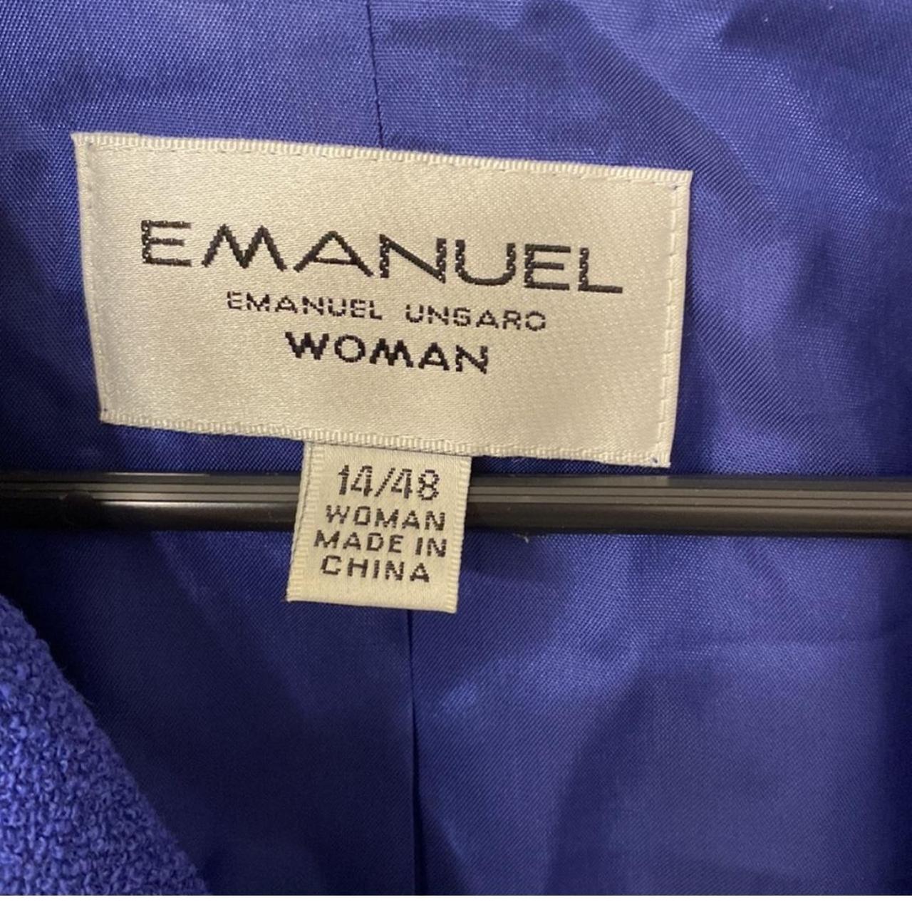 Emanuel Ungaro Women's Blue Coat (3)