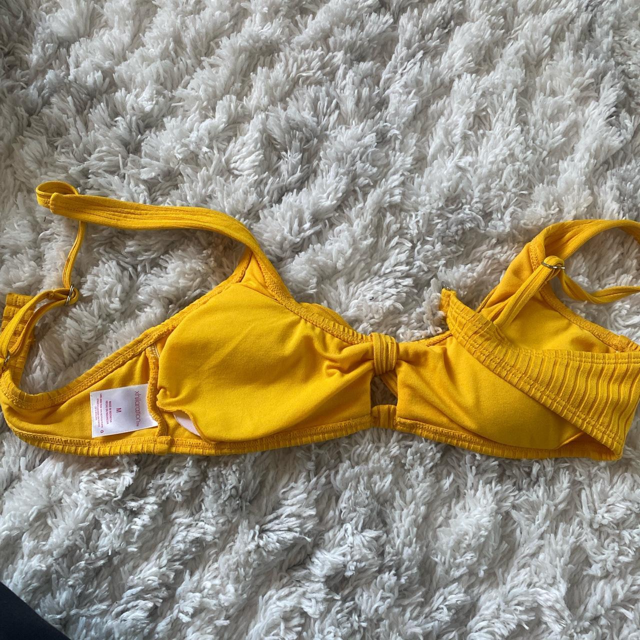 Xhilaration Women's Yellow Bikini-and-tankini-tops | Depop