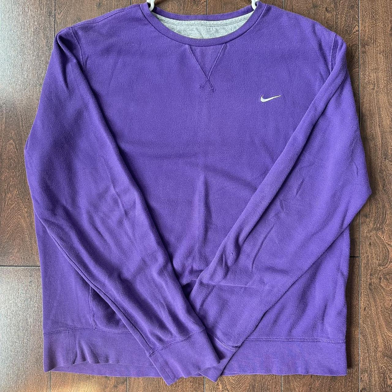 Vintage purple Nike crewneck, sized women’s... - Depop