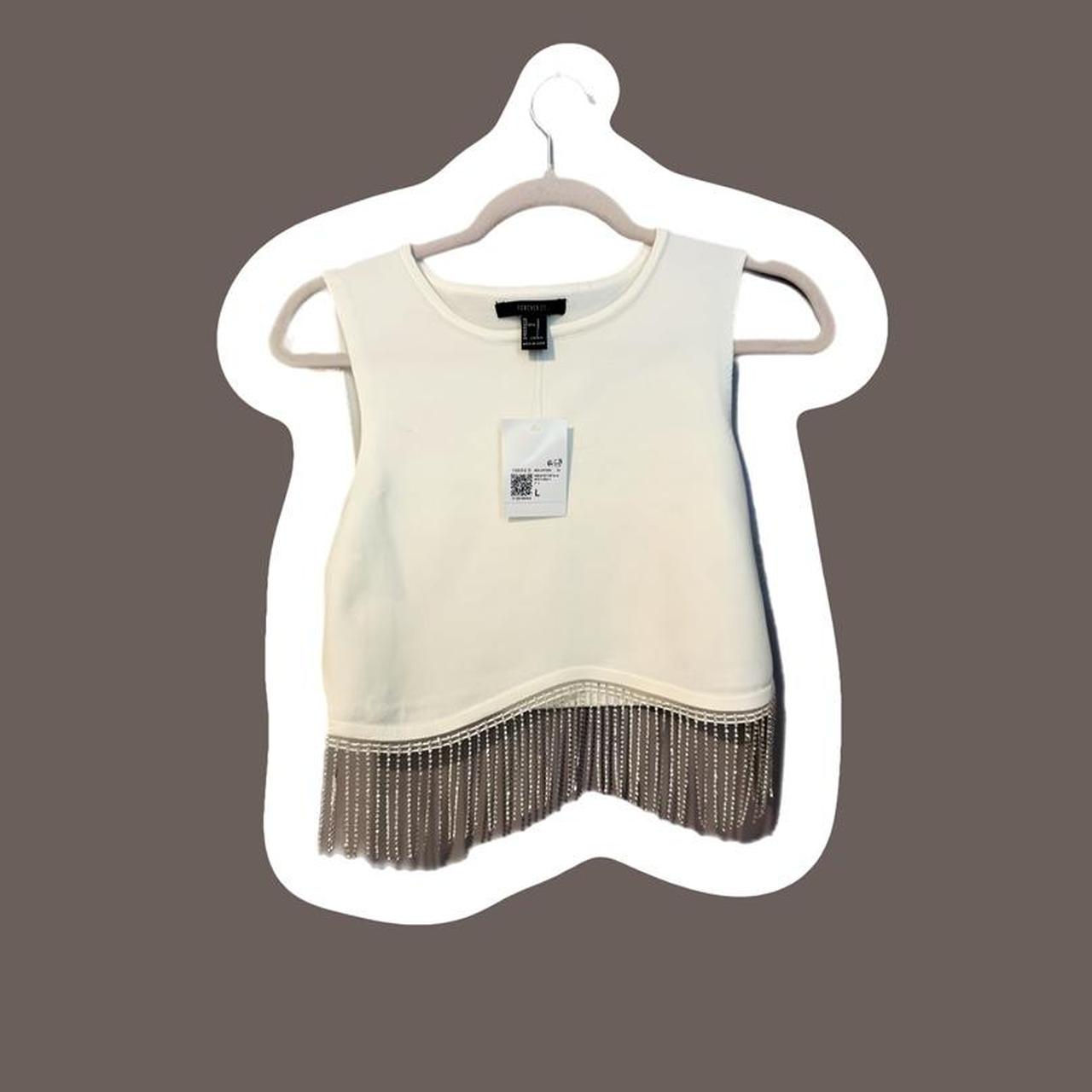 Forever 21 Women's Tank top Cream/White L – Sweater Tank