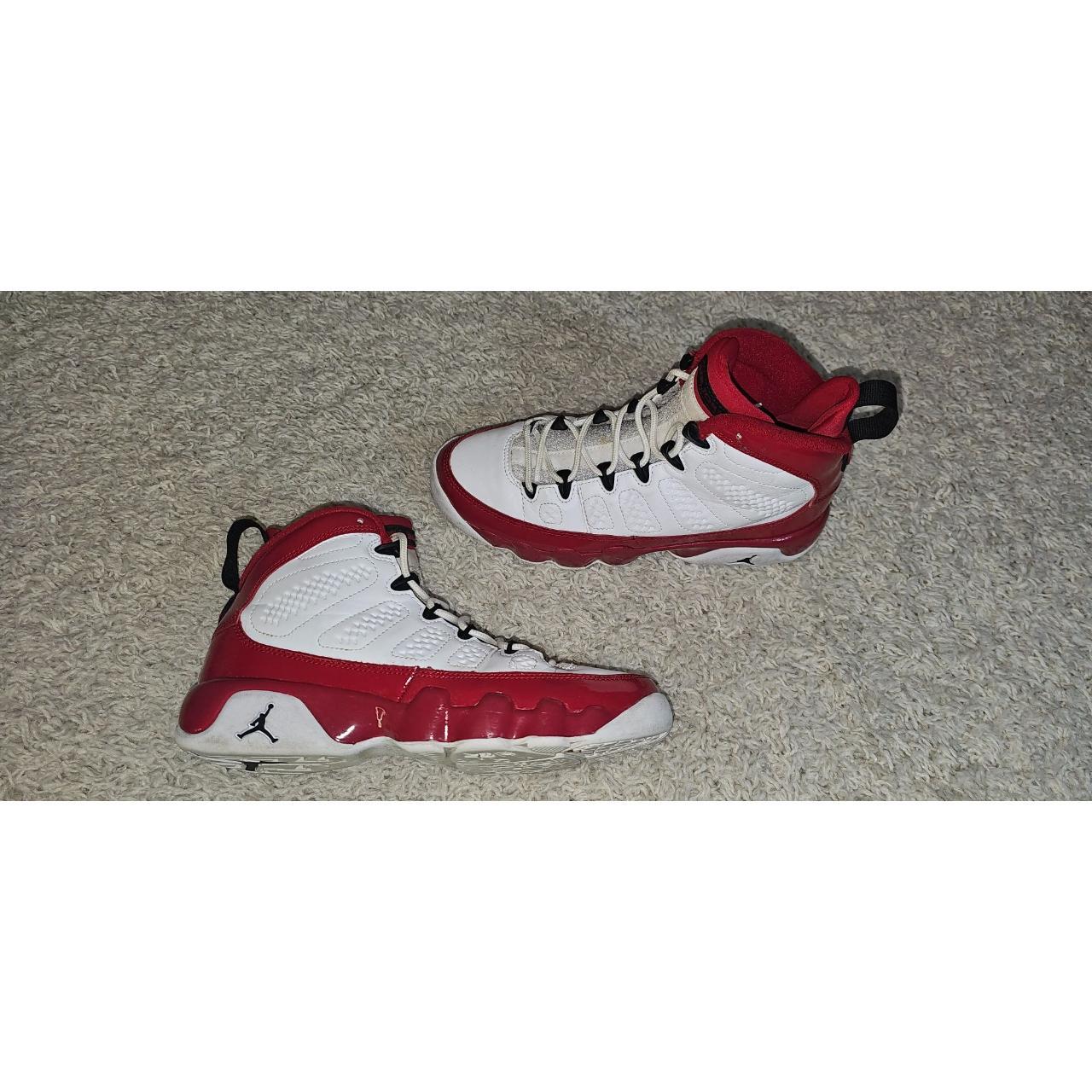 Jordan 9 white on sale black gym red