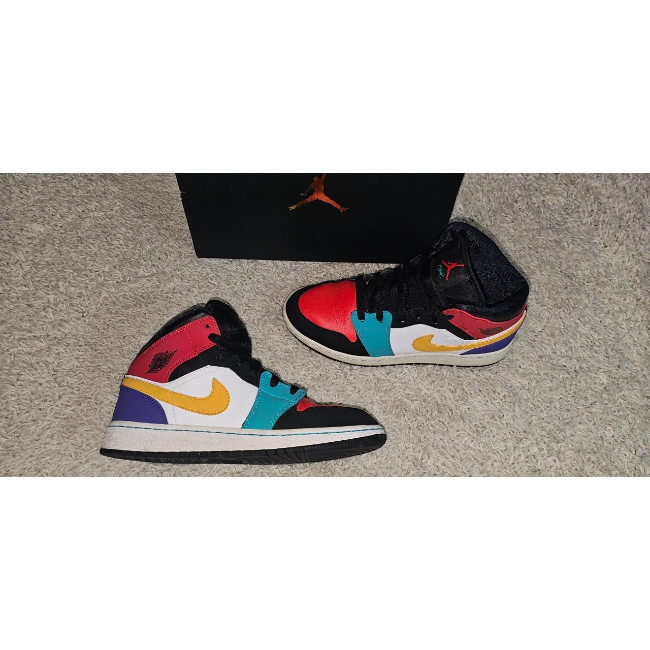 Air jordan 1 mid bred multicolor online