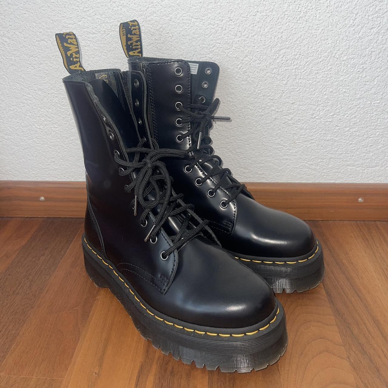 Martens Herren Doc Martens GlÃ¤nzend Schwarz Dr Martens Gebraucht