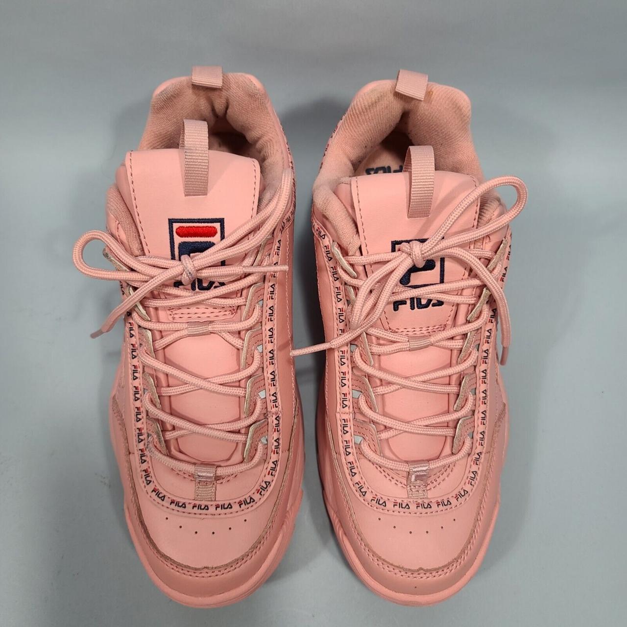 jd fila pink trainers