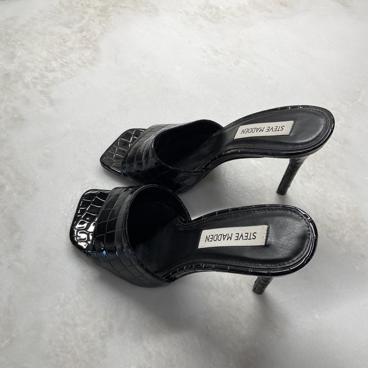steve madden black 🐊 heel #stevemadden #heels - Depop