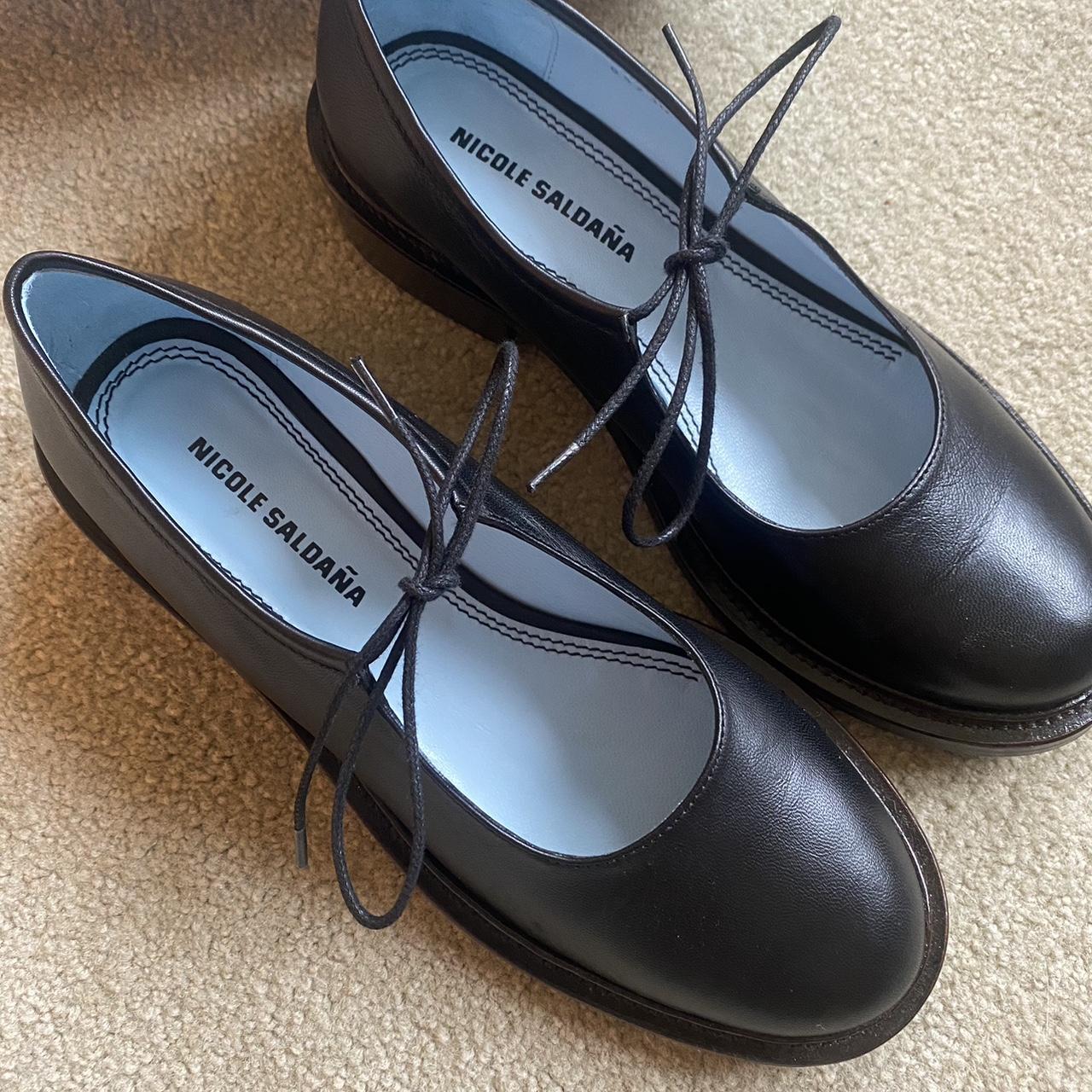 Nicole Saldana ファビアナ ブラック　パンプス　ローファー fabiana / black napa | Nicole Saldaña Footwear