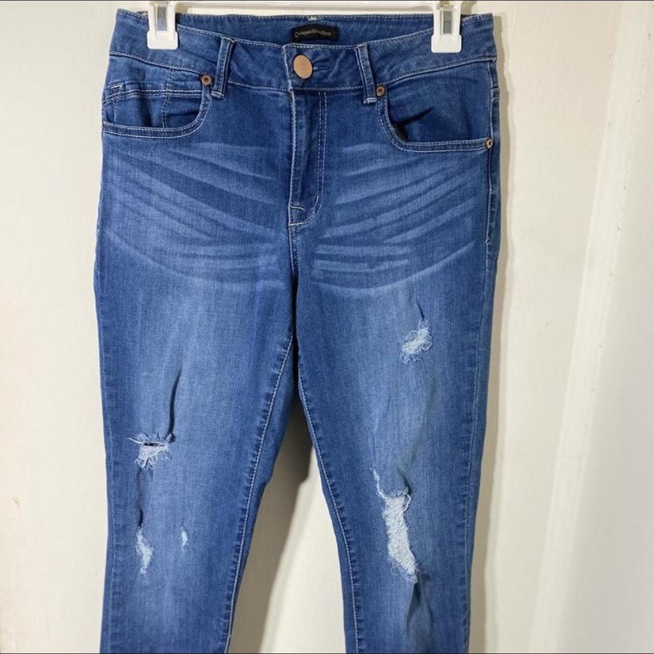 CATHERINE MALANDRINO Flare Leg Studded Denim Jeans Women's Mid Rise outlets Size 8