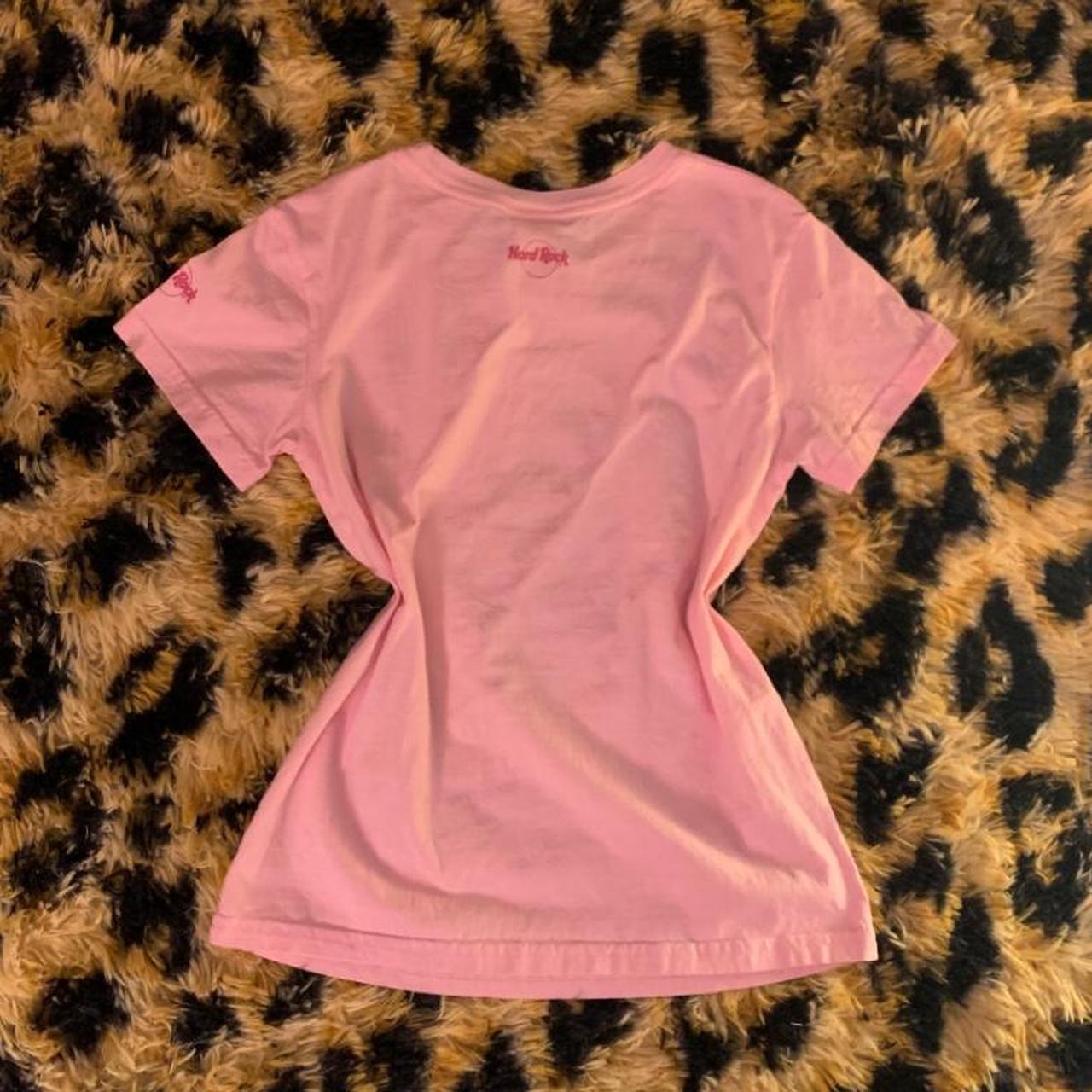 Hard Rock Cafe Women's Pink T-shirt (2)