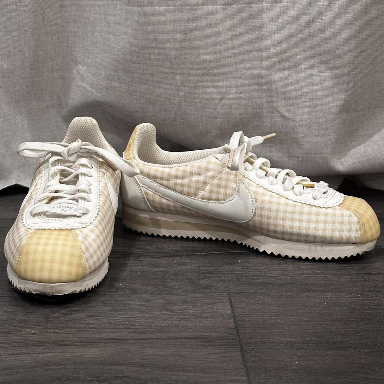 womens nike cream trainers