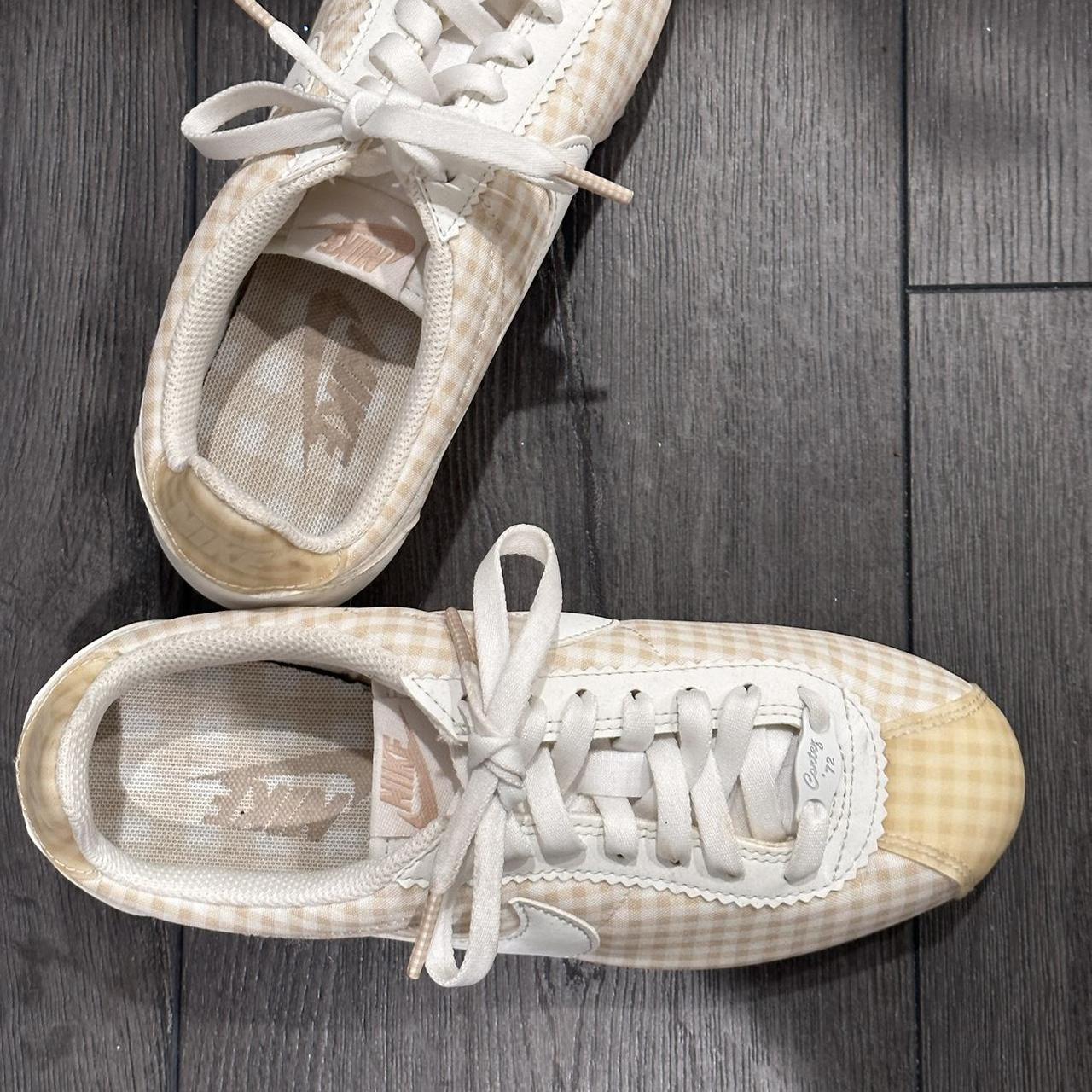 womens nike cream trainers