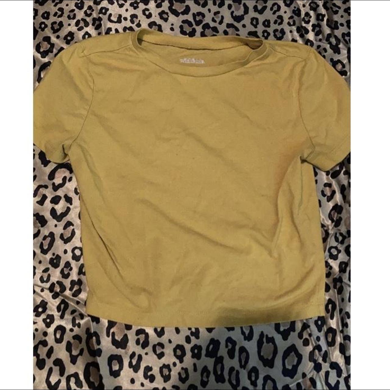 Wild Fable Women's Yellow Croptop Depop