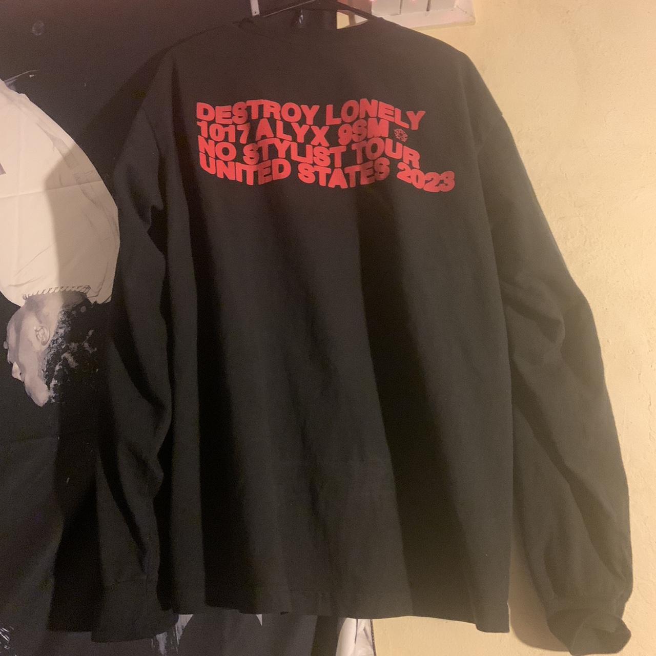 1017 Alyx long sleeve destroy lonely merch 2023 Tour - Depop