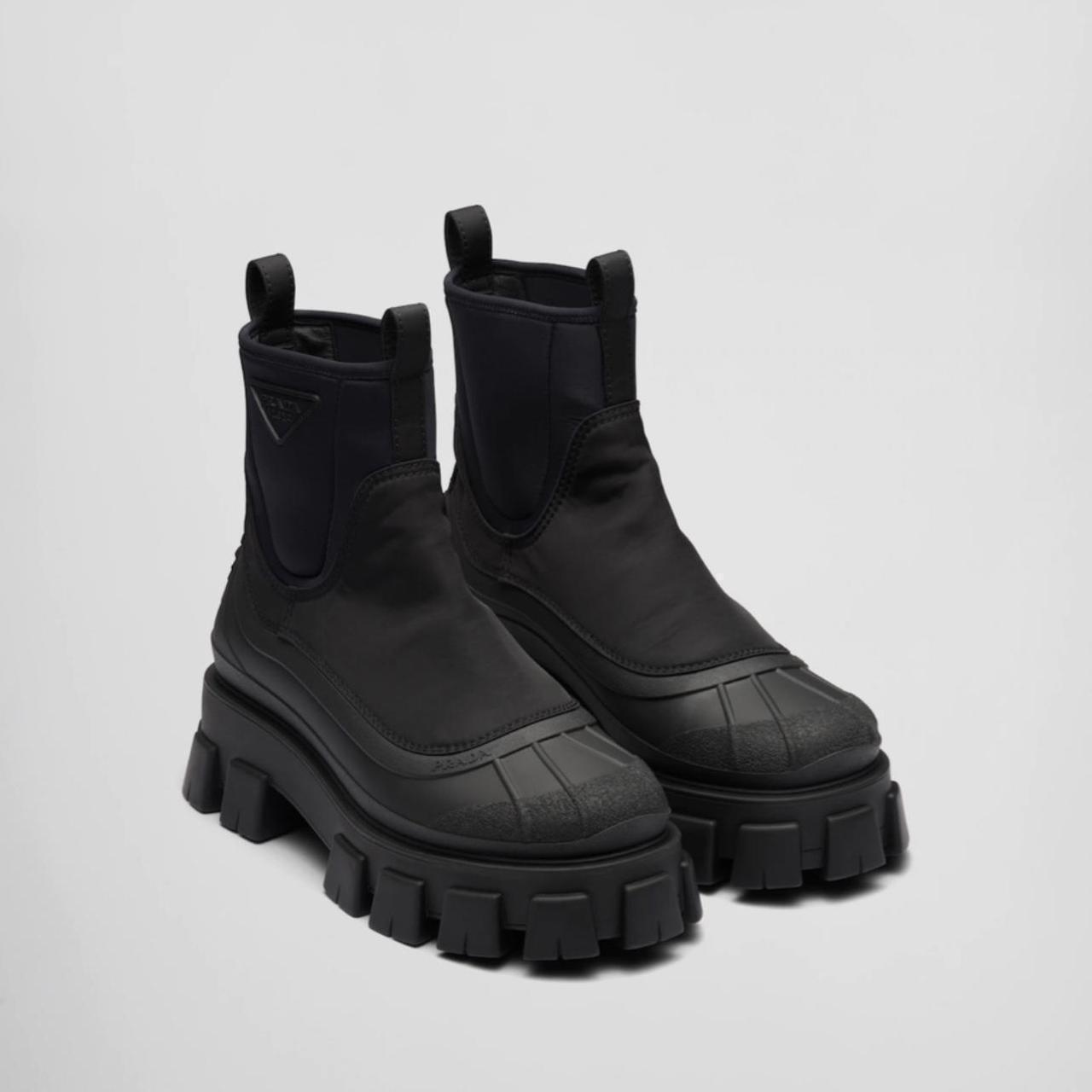 Prada Monolith Re-Nylon Gabardine boots Brand new... - Depop