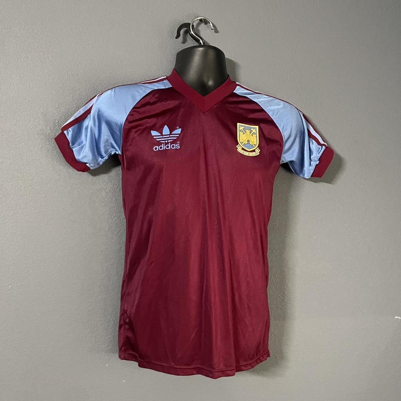 adidas　ウエストハム　ユニフォーム　ヴィンテージ　1982〜1983年 WEST HAM UNITED 1980/1982/1983 HOME FOOTBALL SHIRT JERSEY