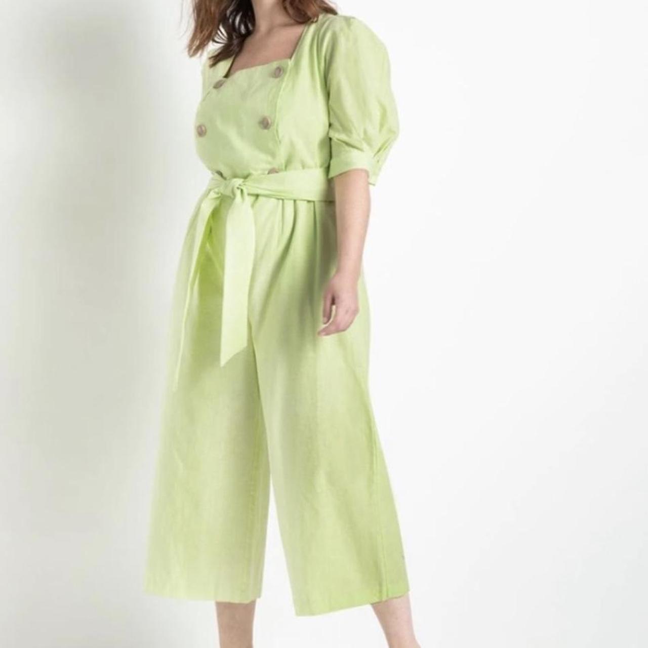 Stunning NWT plus size ELOQUII linen lime neon