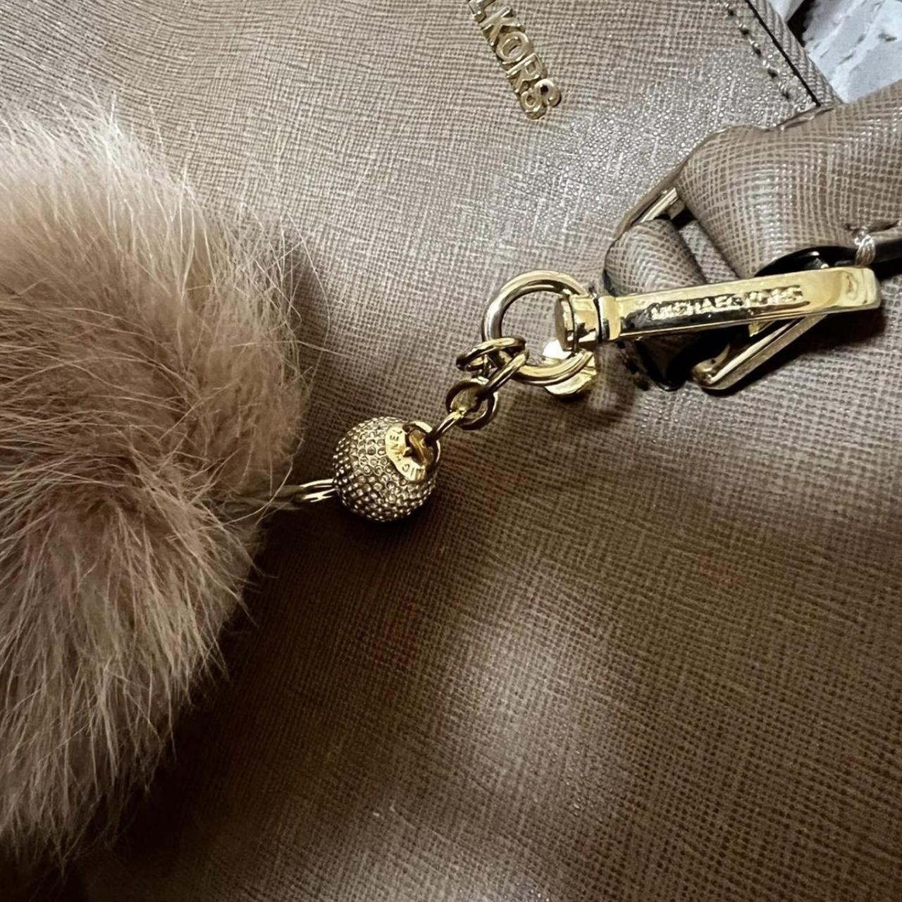 Michael Kors furry rhinestone puff ball bag Depop