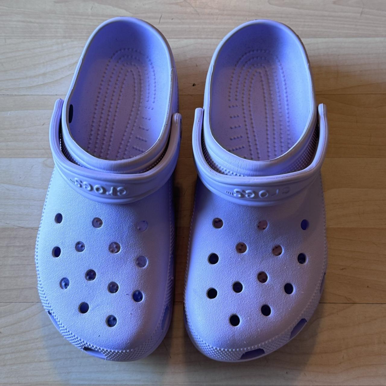 Purple crocs mens fashion