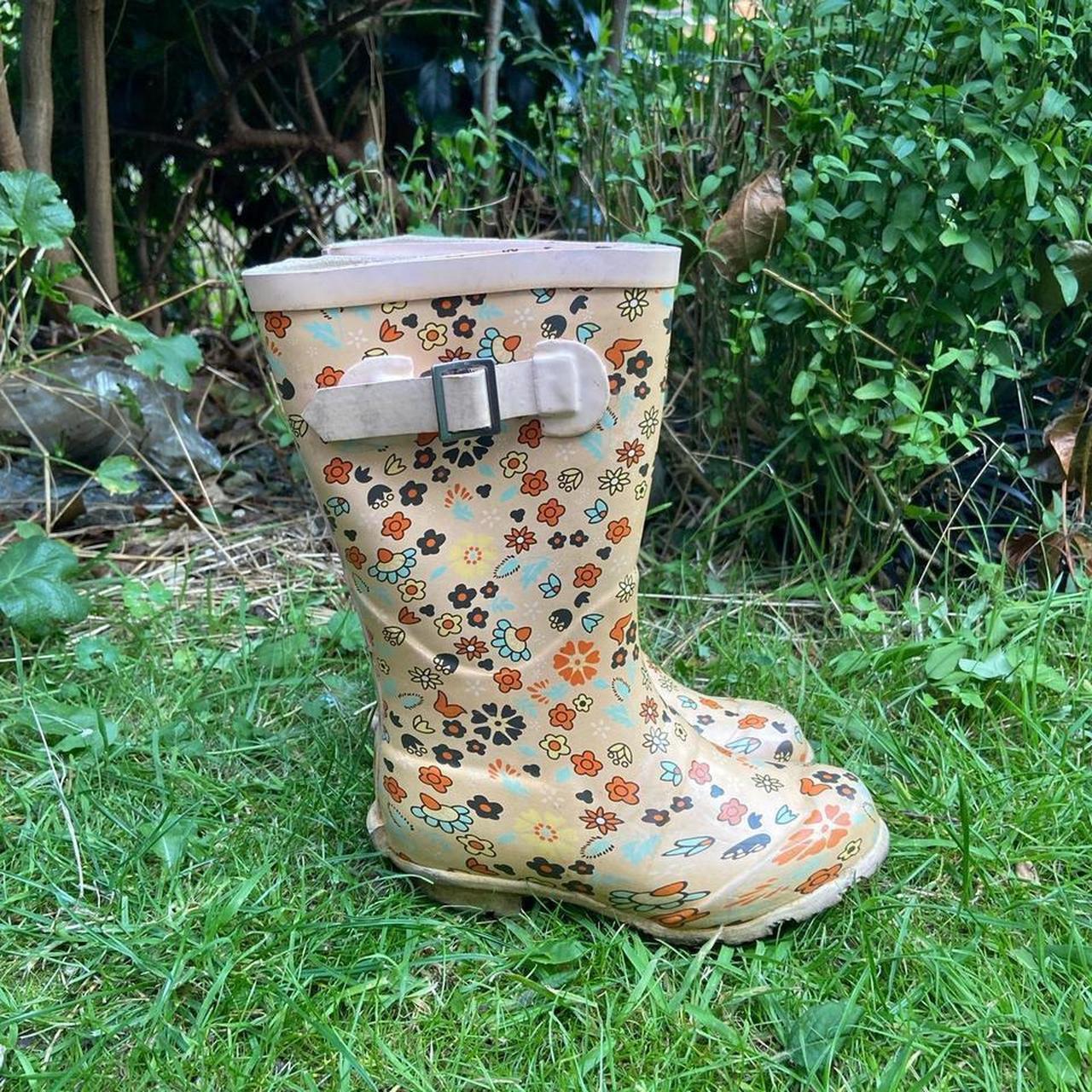 Girls Floral Wellies Size 9 Mothercare Knee High