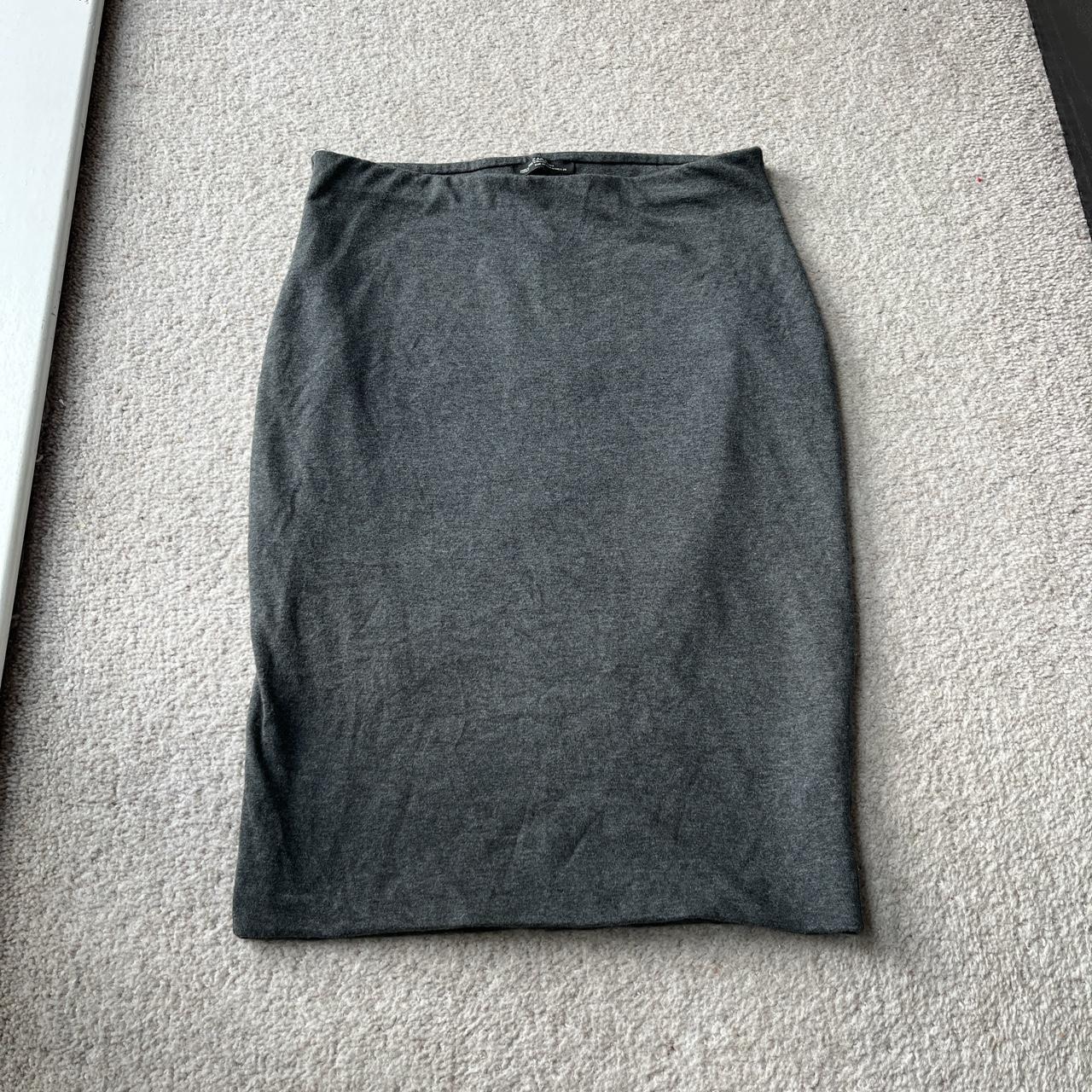 Zara Women's Grey Skirt Depop
