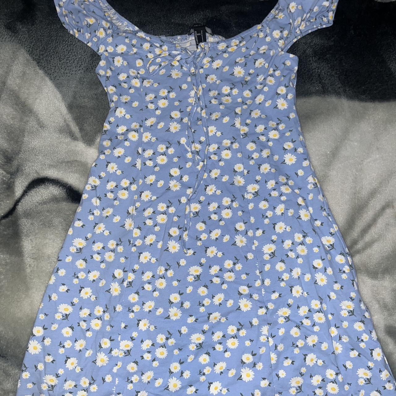 Cute blue floral dress forever 21 small