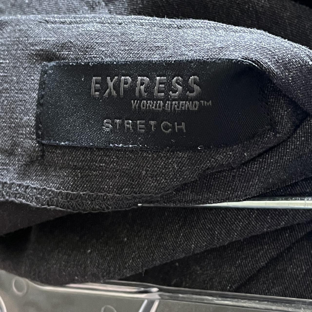 express grey mini skirt worn, but still in good... Depop