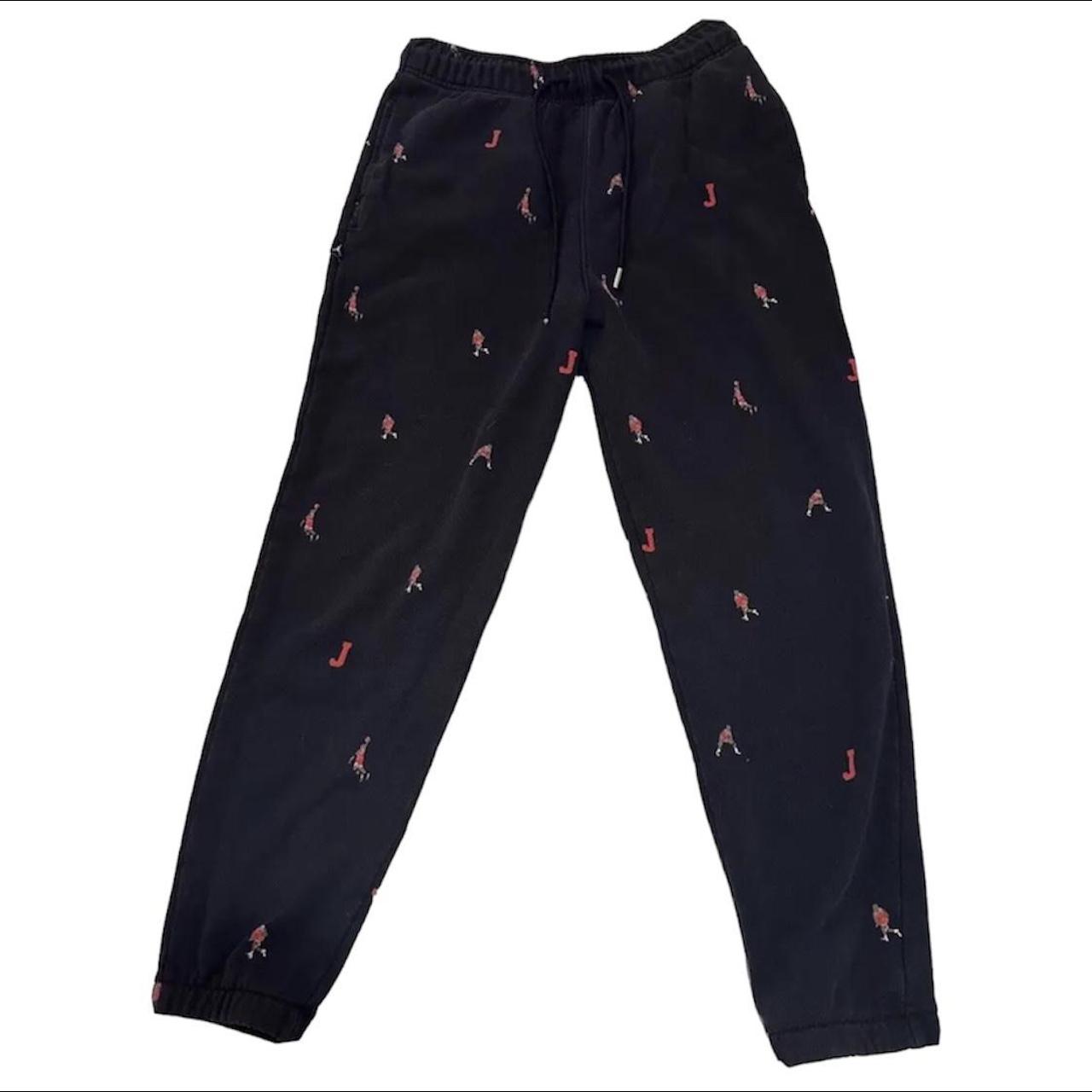 Nike Jordan Black Fleece Men’s Medium Joggers Pants... Depop