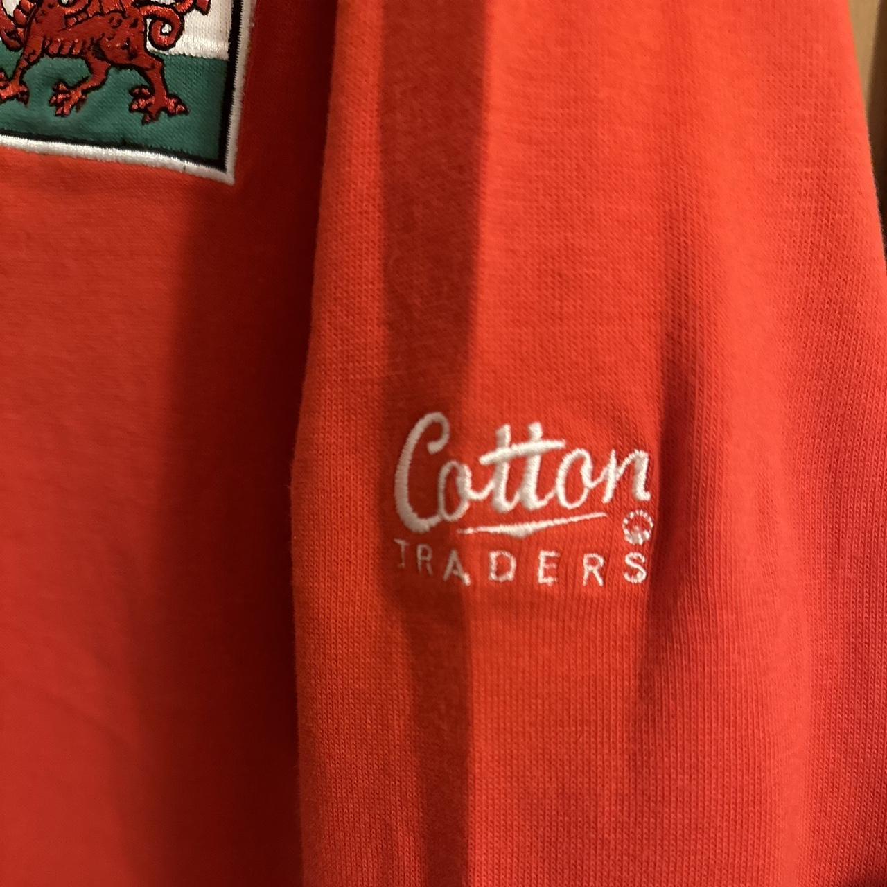 Vintage Wales Cotton Traders Rugby Shirt / Polo... - Depop