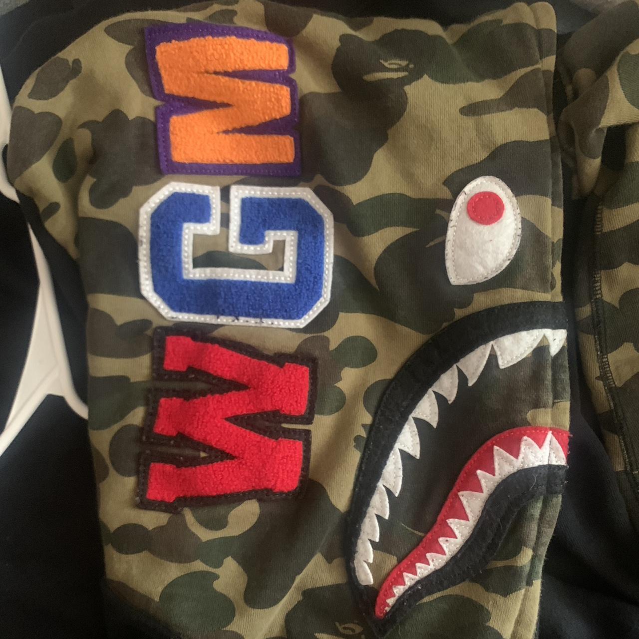 BAPE Men's Black and Brown Hoodie | Depop