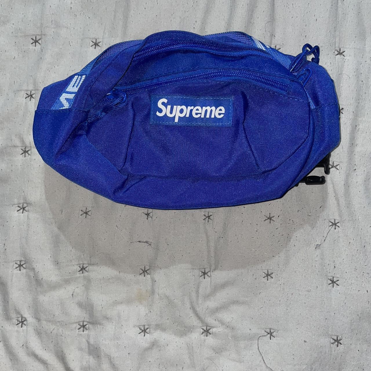 Blue fanny pack supreme best sale