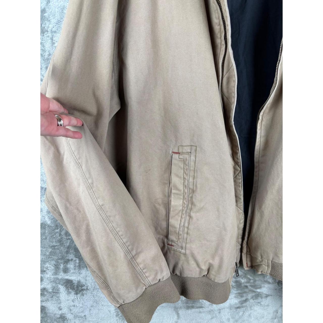 Preloved Men's Bomber Jacket - Tan - 3XL – DRI DU… - image 5