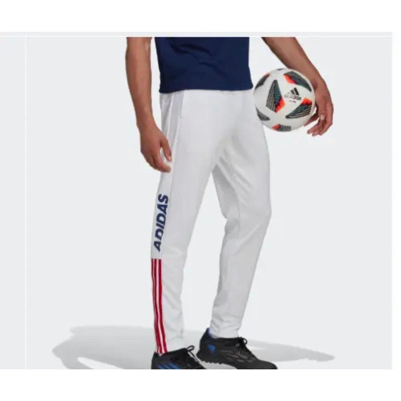 Red white and blue best sale adidas joggers